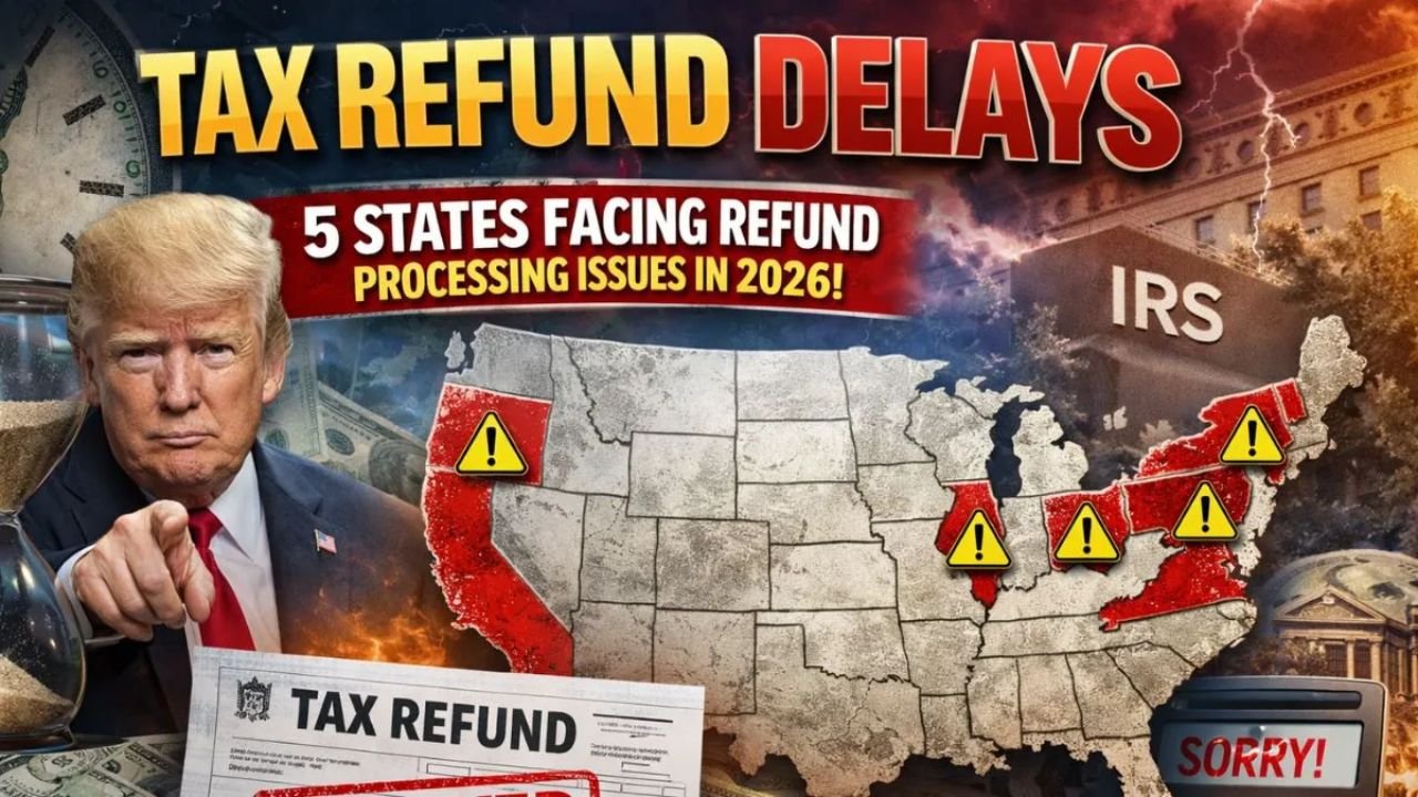 Tax Refund Delays in 2026: 5 States Facing Longer Processing Times